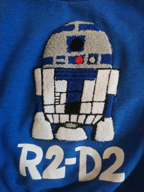 Modrá mikina s motívom star wars, 98-104 cm, 104