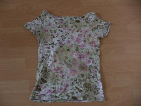 Damske kvietkovane bavlnene tričko, m