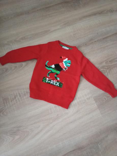 Vianočný sveter hm 104, h&m,104