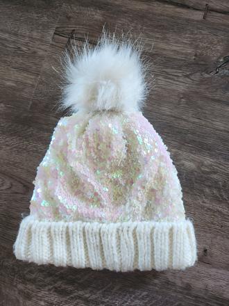 Pletena ciapka s flitrami, f&f,146