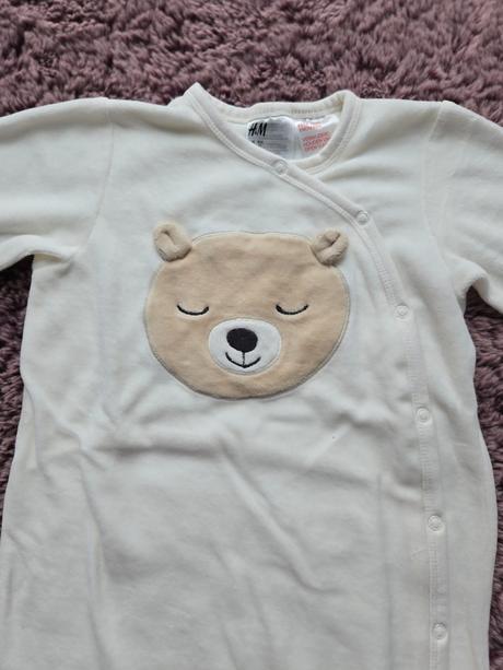 Velurove pyžamo overal, h&m,104