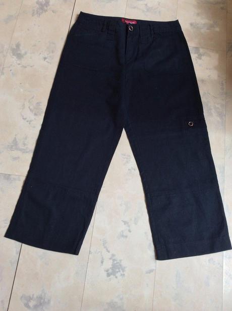 3/4 ľanové nohavice, 38