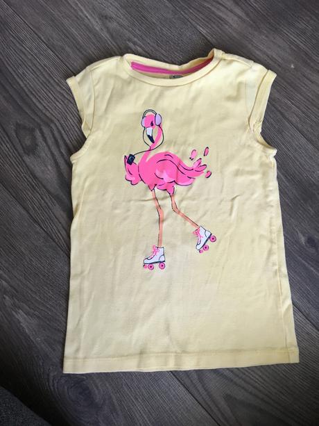 Tričko s plameniakom, gymboree,134