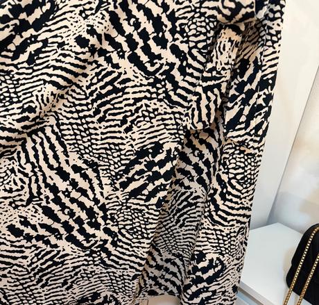 Elegantná orsay sukňa - zebra print, orsay,xs