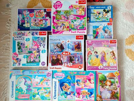 Rôzne puzzle 10ks,