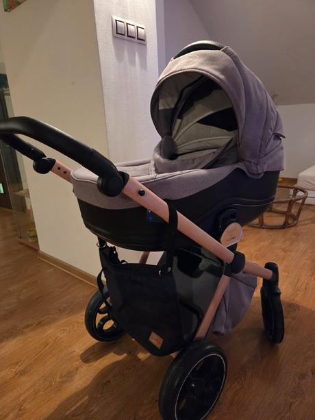 Kočík momon peanut butter a autosedačka kinderkraf, momon,momon after 59