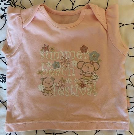 Nenosené tričko mothecare v. 56 na 0-3 mes., mothercare,56