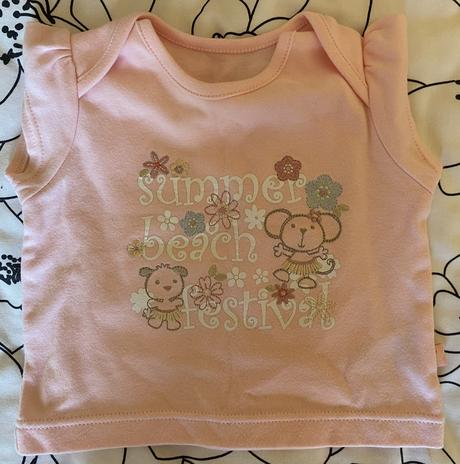 Nenosené tričko mothecare v. 56 na 0-3 mes., mothercare,56