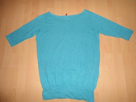 Tyrkysove volne tricko, h&m,m