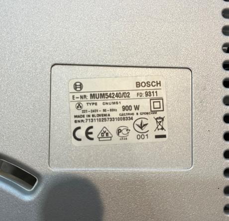 Bosch mum 54240 900w kuchynský robot, bosch