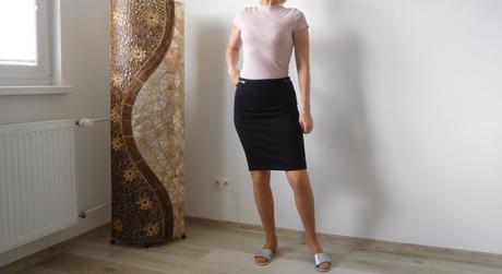 H&m-suknička elegantná so zipsami 38v, pružná, h&m,38
