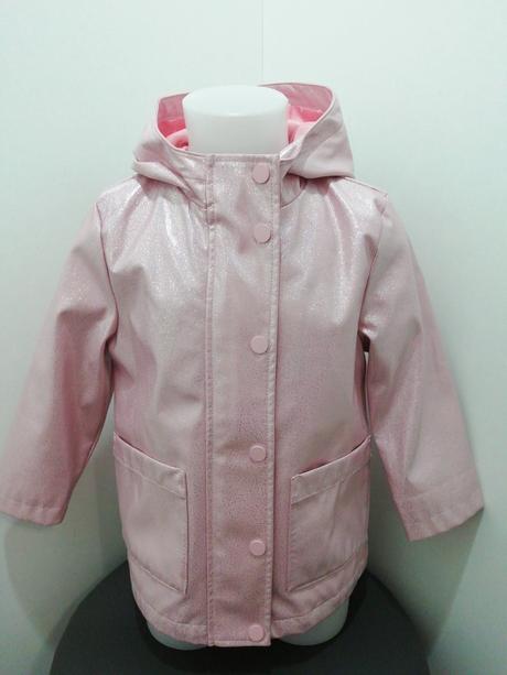 Prechodná nepremokavá ružová bunda, primark,104