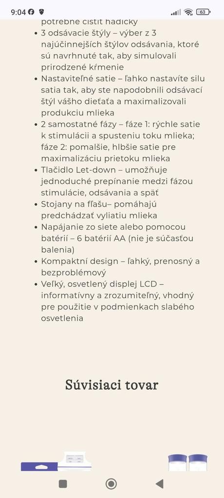 Dvojfázová elektrická odsávačka lansinoh,