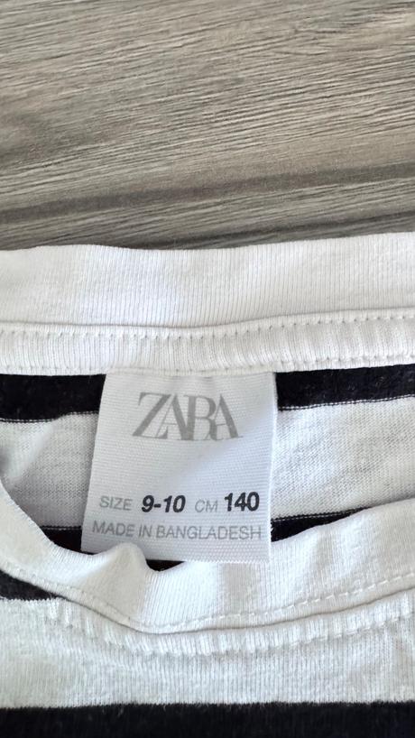 Pásikave tričko, zara,140