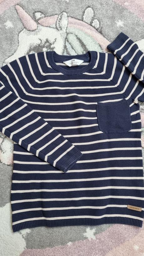 B3299 svetrík, h&m,134