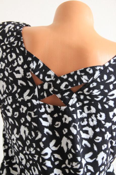 Viskózový čierno biely top, s.oliver, s.oliver,s