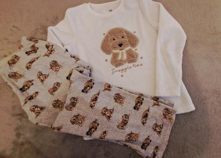 Tplé pyžamo 134-140, f&f,134