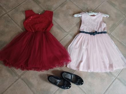 Šaty na vianočné fotenie 122/128, 128