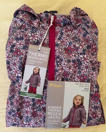 Nová tchibo termobunda kvietkovaná 110/116, tchibo,110