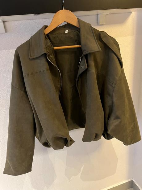 Dánska semišová bunda bomber, s