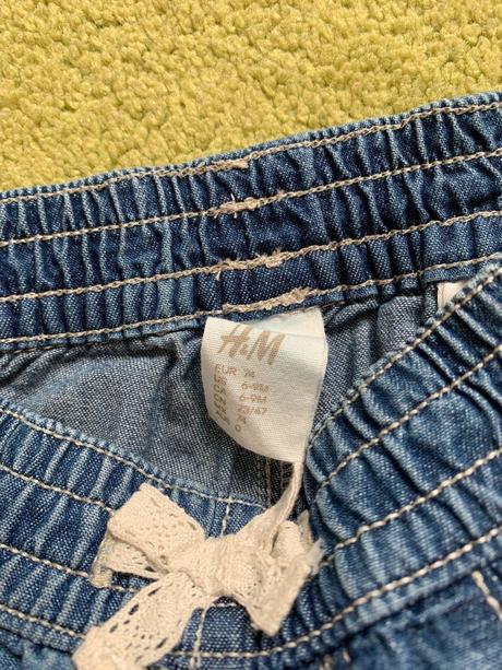 Riflové kraťasky, zn. h&m, v. 74, h&m,74