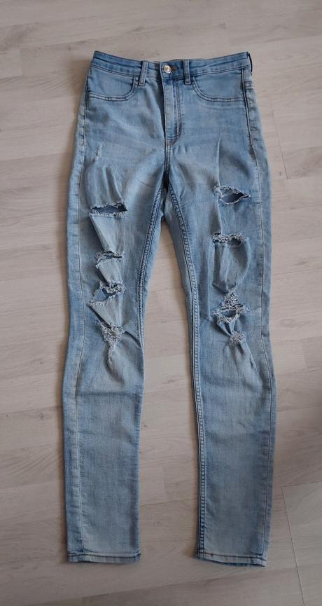 Elastické rifle č.36, h&m,36