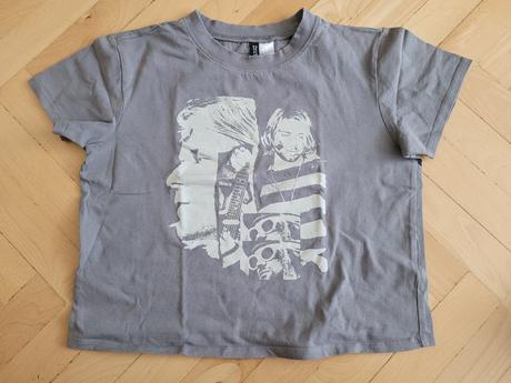 Croptop kurt cobain, h&m,s