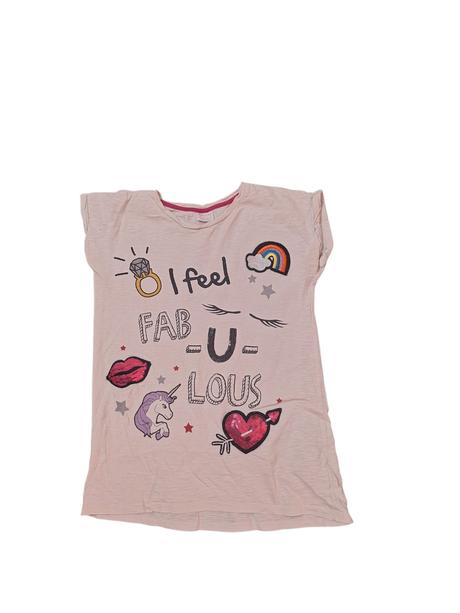 Dievčenské bavlnené tričko, f&f,152
