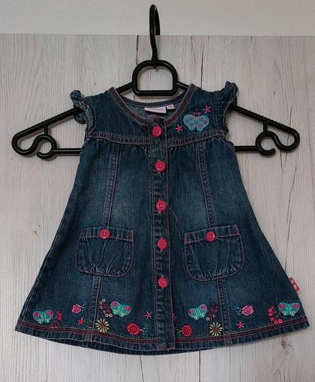 Riflové šaty 3-6 mes, 62