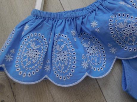 Šaty bavlnené s krajkou 36/38v,, 36