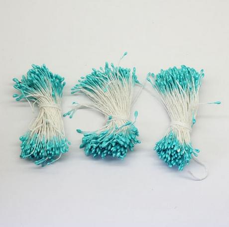 Piestiky tyrkysové - 20 kusov,