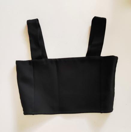 Čierny crop top zara, zara,m