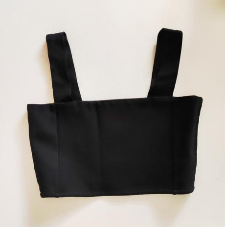 Čierny crop top zara, zara,m