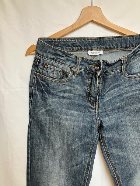 Dámske tmavomodré vintage rifle, yessica,36