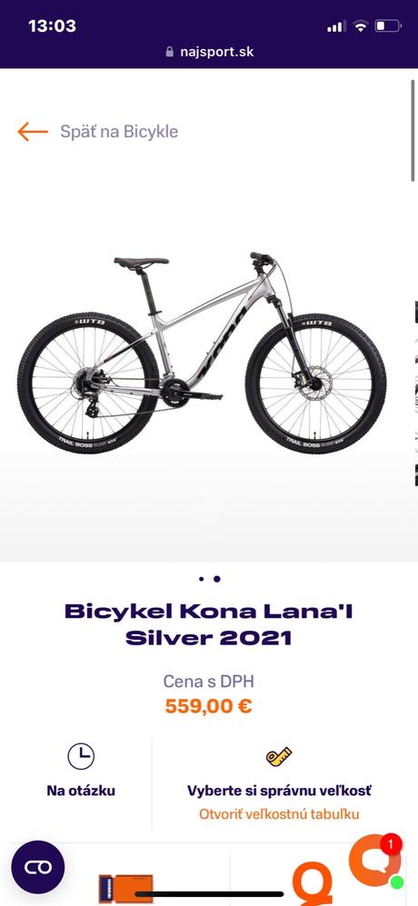 Bicykel kona lana silver 2021 (29), kona,26