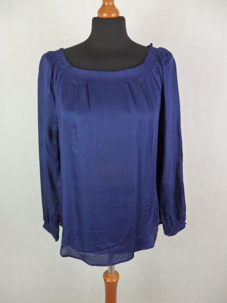 Kvalitná tmavomodrá blúzka, 40
