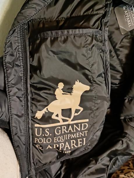 Parádna dlhšia bunda s logom s/m, m