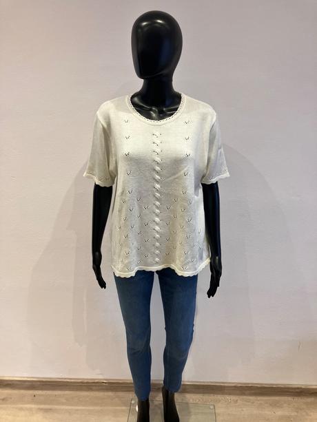 Dámsky sveter krátky rukáv berkertex (22-24), l