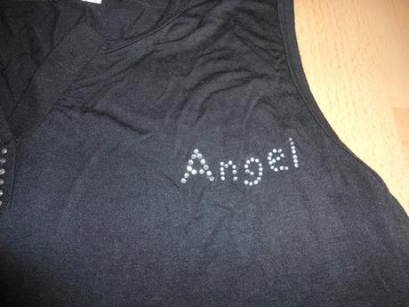 Čierne lahke letne tricko, l