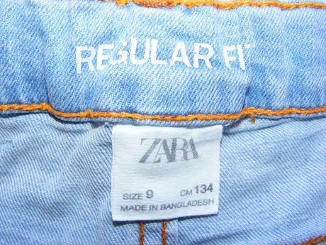 Rifľové šortky - kraťasy zn. zara, zara,134