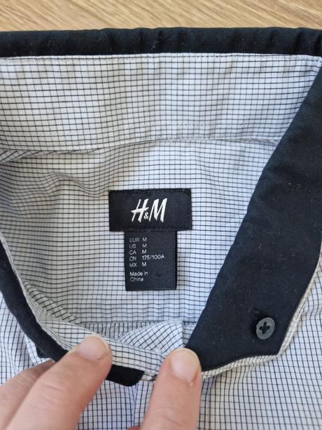 Pánska bavlnená košeľa h&m m, h&m,m