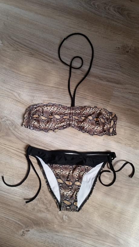 Plavky s hadim vzorom, s