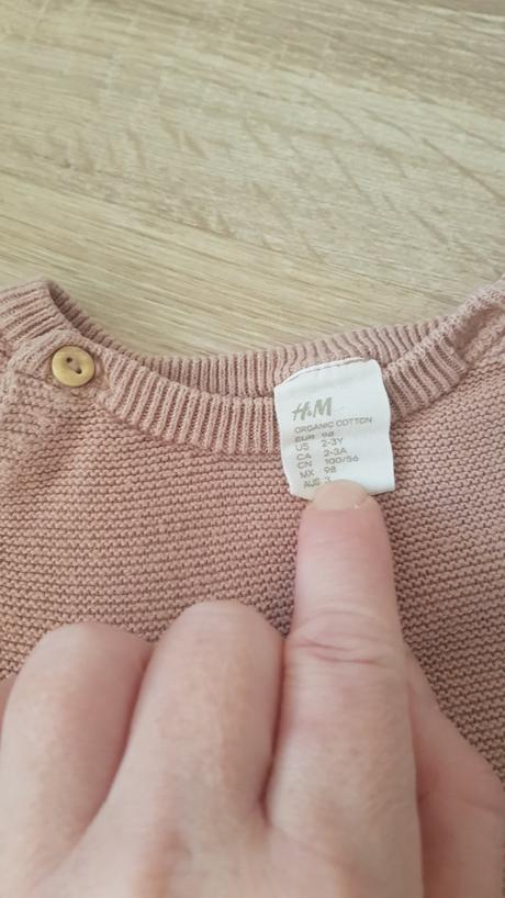 Teplé šaty 2-3 roky, h&m,98