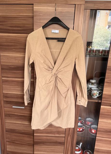 Šaty z ľanu, bershka,xs