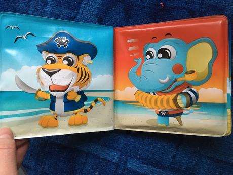 2x pískacia knižka gumená canpol babies do vody, 