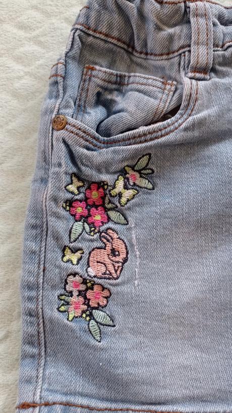 Vysivana riflova sukňa, kiki&koko,122