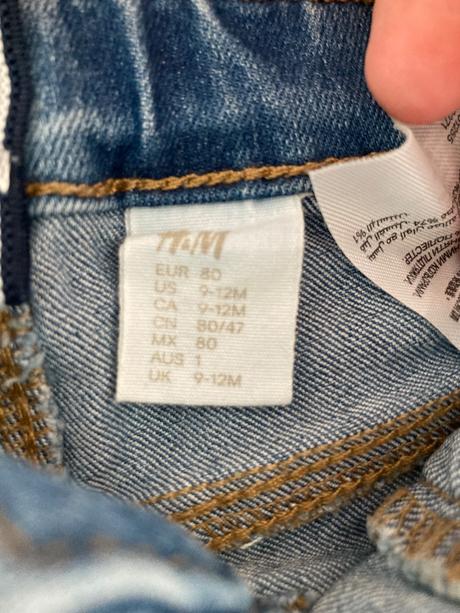 Kratasy riflove s trakmi (h&m), h&m,80