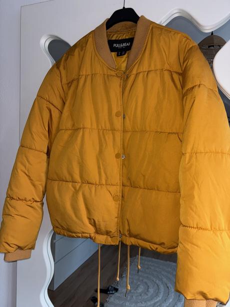 Horčicová bomberka s/m, pull&bear,s