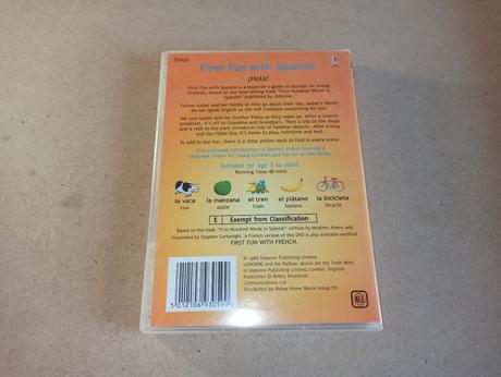 Dvd usborne first fun with spanish,