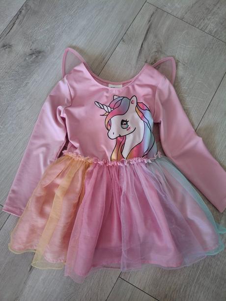 Saty jednorozec s odopinatelnymi kridlami zn.h&m, h&m,98